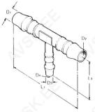 Ühendusdetail T-kujuline 4 mm