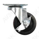Swivel Caster W. Rubber W. Brake 50mm