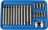 22-os. 10mm(3/8") ribe-torx otsikute kompl. pikk/lüh m5-m14 triumf