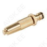 Adjustable brass spray nozzle