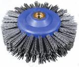 Wheel Brush D140x55 thread M14 Novofil NN-S 60 / 1,5 T30 PE body D80x55 blue RUSTIFIL