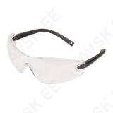 Protective goggles with side pieces "Profi" transparent, DIN EN 166:2001, for highest demands, glass with anti-scratch coating, modern and sporty design (CE)