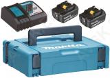 Powerpack 18v 2x6.0ah varuaku bl1860b ja kiirlaadija dc18rc makita