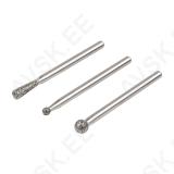 Diamond Mounted Point Set, Spherical and Tapered, 3 Pcs.