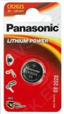 Tablett-patarei, panasonic, cr2025, 3v, 1tk
