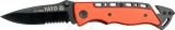 Folding Knife W. Black Blade