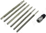 7-os. 3/8" pikad (123mm) torx padrunotsikud. t20-t45. kuulots. magnet triumf