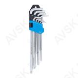 L-Type Wrench Set | extra long | T-Star (for Torx) T10 - T50 | 9 pcs.