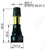 TL-VENTIIL V3-23-1 / TR600HP. KAUBIKUTELE. 5.5BAR. L=32.2/43.8MM. AVA 11.3MM