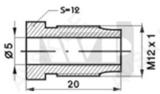 Piduritoru otsik M12X1 L=20,0 sw12