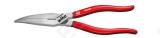 Classic needle nose pliers 200mm with cutting edge curved shape, approx. 40°