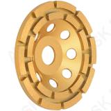 Segmented double row cup grinding wheel 125 mm
