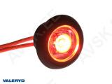 LED gabariittuli Valeryd Ø32x17,2 mm punane 12-36 V sis. 0.15 m kaabel