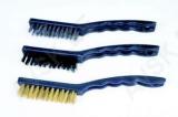 Wire Brush 3Pcs, Brass-Steel-Nylon, 23Cm