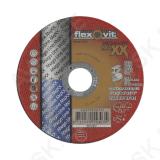 Steel & stainless steel flat ultra thin cutting disc 125x1x22.23mm Flexovit MAXX
