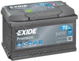 EXIDE 72AH 720A PRE 278X175X175 -/+