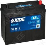 Exide 45ah 330a excell 234x127x220 -/+