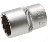 Socket, 12-point | 12.5 mm (1/2") Drive | 19 mm