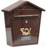 Postkast 380x320x105mm pruun