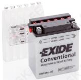 EXIDE 12V HOOLDATAV 12Ah 165A(EN) 134x80x160 -/+