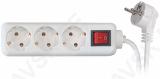KONTORI PIKENDUSJUHE LÜLITIGA 3 PESA 5.0M 3X1.0MM2 VALGE