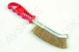 Brass Wire Brush, Plastic Handle