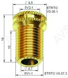 Ventiili adapter 5v2-1 - 8v1-1 (üleminek jalgr. ventiililt stand. ventiilile)