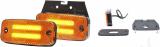 KÜLJETULI 2 RIBA-LED.12/24V. 110X52MM KOLLANE JALAGA