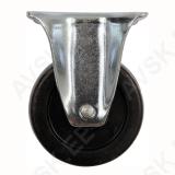 Fixed Caster With Black Rubber 40mm