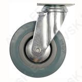 Swivel Caster W. Grey Rubber 50mm