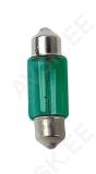 Lambipirnid, festoon, 10w, 12v, roheline, 11x31mm, sv8.5-8