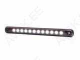 KÜLJETULI LED PIKK VALGE TUMEDA KLAASIGA 238X20MM 12/24V