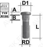 Tikkpolt tp14x1.50/41/14.90 (p55/41. d14.9) m1415re50a