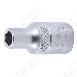 Socket, Hexagon | 6.3 mm (1/4") Drive | 4.5 mm