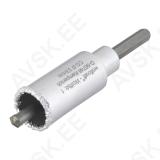 Annular Bit 33 mm, Tungsten Carbide Coated, With Mandrel, cutting depth 55 mm