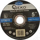 LÕIKEKETAS METALLILE/TERASELE 125X1X22.2MM PREMIUM GEKO