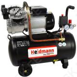 KOLBKOMPRESSOR 50L PAAK. 8BAR. 2.8KW 230V HEIDMANN