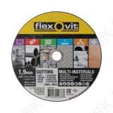 Multi-materials flat ultra thin cutting disc 230x1.9x22.23mm Flexovit MERCHANDISING