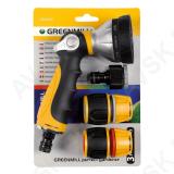 Quick Connector Set for Hose 1/2'' with 10-Function Spray Nozzle Gun