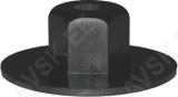 Plastmutter 5,0 TRENNWAND RADEINBAU POM BLACK 20Tk.