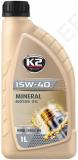 K2 15w40 mineral api sl/cf/cf-4 1l (mineraal)