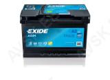 Exide agm 62ah 680ah 242x175x190 -/+