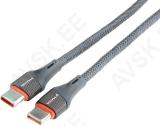 LAADIMISJUHE PÕIMITUD USB-C - USB-C MAX 65W 100CM WAYME