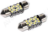 12/24v sv8.5-8 festoon led pirn 2.4w 31mm 6500k canbus valge blister 2tk vision