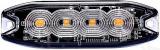 STROBO VILKUR KOLLANE 4-LED 12/24V. MADAL 98X30X8MM