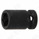 Impact Socket, Hexagon | 12.5 mm (1/2") Drive | 15 mm