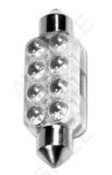 Lambipirn, festoon, led, 13mmx44mm, punane