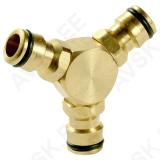 Tee hose connector, 1/2"