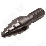HSS Step Drill Bit 6 - 10 mm, Hexagon Shank