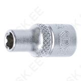 Socket, Super Lock | 6.3 mm (1/4") Drive | 5 mm